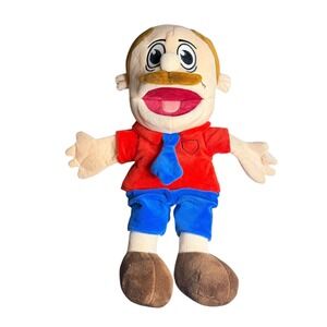 SML Jeffy Marvin Father Hand Puppet Toy Red Shirt Blue Shorts Kids Gift